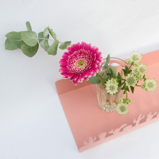 Etagère murale Cactus - rose Toulouse - Design : Helado Design
