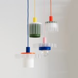 Lampe suspension 3D GIGI 2 - Orange - Design : Warren & Laetitia 2