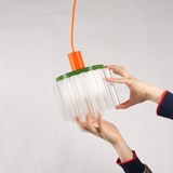 Lampe suspension 3D GIGI 2 - Orange - Design : Warren & Laetitia 4
