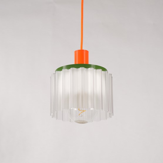 Lampe suspension 3D GIGI 2 - Orange - Design : Warren & Laetitia