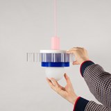Lampe suspension 3D GIGI 3 - Bleu - Design : Warren & Laetitia 5