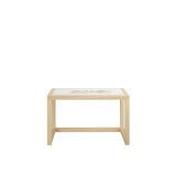 Berceau évolutif NINA + table à dessin LUCA - Frêne / Potiron - Bois clair - Design : FEIT Design 9