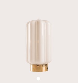 Table Lamp White Deco - Glass 