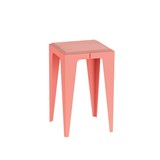 Stool CHAMFER - Kalypso Red - Pink - Design : WYE Design 3