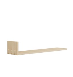 Wood shelf NKX - Ash / left-sided