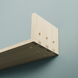 Wood shelf NKX - Ash / right-sided 4