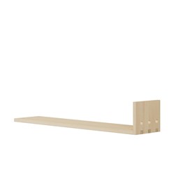 Wood shelf NKX - Ash / right-sided