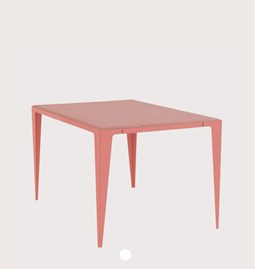 Table CHAMFER - Rouge Calypso