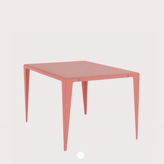 Table CHAMFER - Rouge Calypso - Design : WYE Design