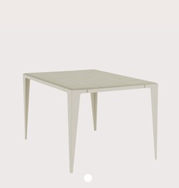 Table CHAMFER -  Gris Soie 