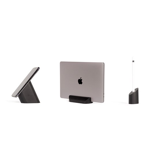 Risco, Loma and Sima Desk Accessories Combo - Black - Black - Design : WOODENDOT