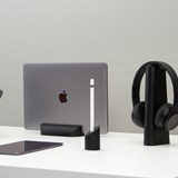 Risco, Loma and Sima Desk Accessories Combo - Black - Black - Design : WOODENDOT 10