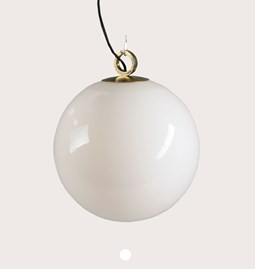 Pendant Light White Ball - Glass 