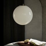 Small pendant Light White Ball - Glass  - Brass - Design : Embassy interiors 9