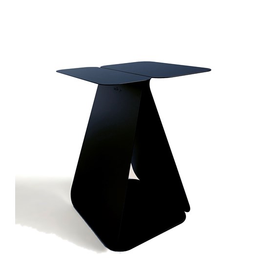 Table YOUMY rectangulaire asymétrique - noir anodique - Design : mademoiselle jo