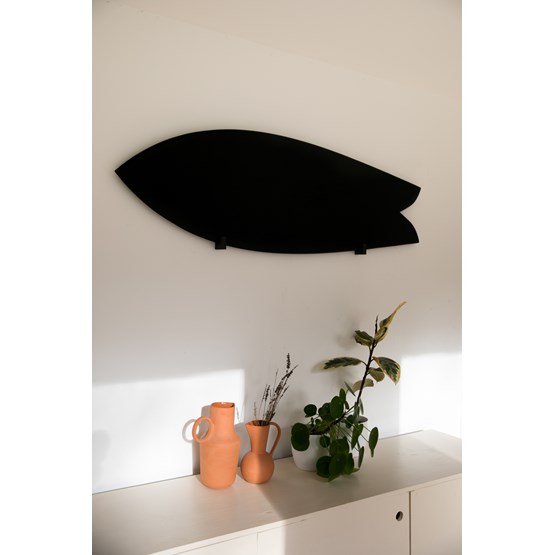 Surfboard monochrome - pine black - Black - Design : Little Anana