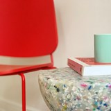 Stool / Side table WILD MOON - multicolor - Multicolor - Design : Wild Studio 2