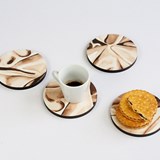 Coasters DRAPÉ - Beige - Beige - Design : Studio Matériel 5