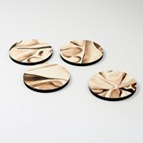 Coasters DRAPÉ - Beige - Beige - Design : Studio Matériel 3