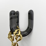Ü hook - Simple model - Anthracite / Black - Design : Studio Matériel 3