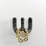 Ü hook - Simple model - Anthracite / Black - Design : Studio Matériel 5