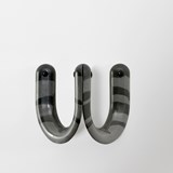 Patère Ü - Modèle simple - Anthracite / Noir  - Design : Studio Matériel 2