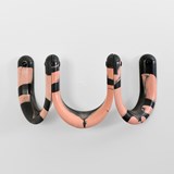 Ü hook - Double model - Pink / Black  - Design : Studio Matériel 2