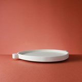 Ceramic flat serving dish - UltraBold - white 5