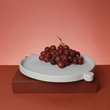 Ceramic flat serving dish - UltraBold - white 2