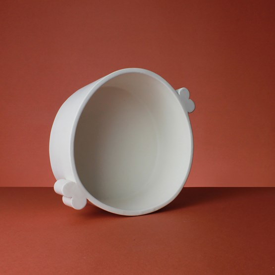 Ceramic deep serving dish - UltraBold - white - Design : StudioNotte