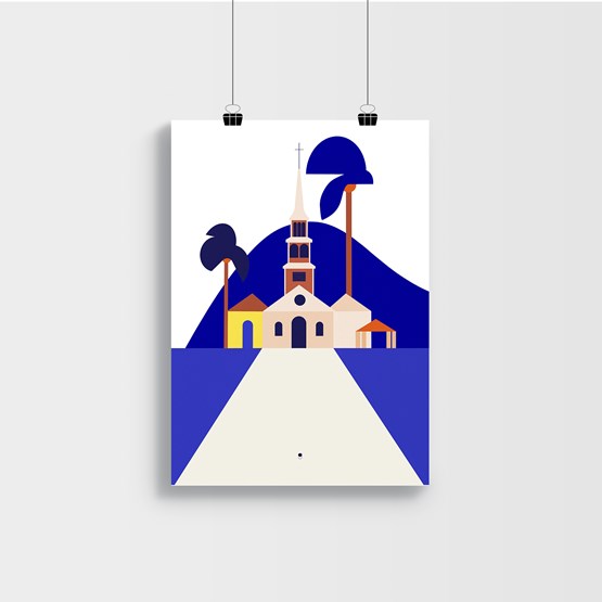 FORT DE FRANCE - Poster  - Design : Géraldine Brunet Design