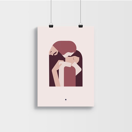 SWEET KISS - Poster  - Design : Géraldine Brunet Design