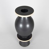 Vase 21/6 - black stoneware 3