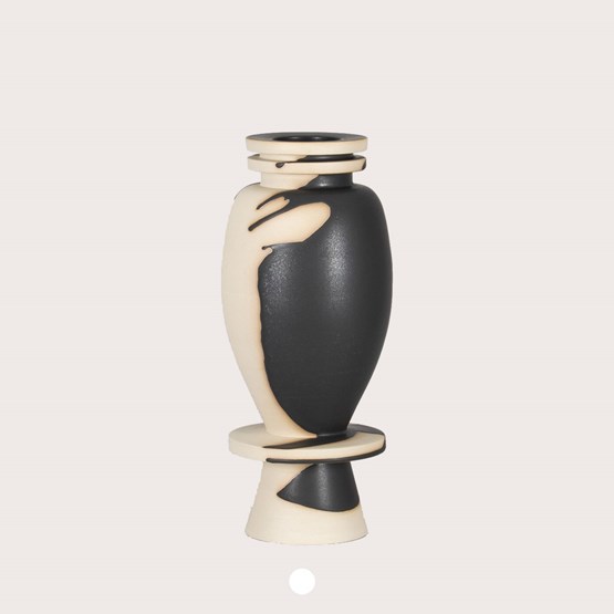 Vase 21/7 - two-tone stoneware - Design : Lutz Könecke