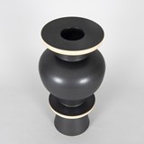 Vase 21/8 - black stoneware 3