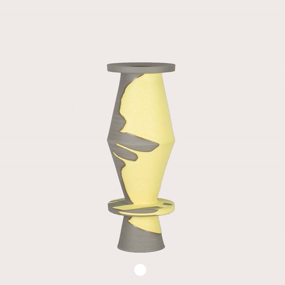 Vase 21/10 - two-tone stoneware - Design : Lutz Könecke
