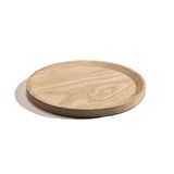 BEST plate - set of 3 circle ash plates in cold oil coating - Light Wood - Design : TU LAS 4