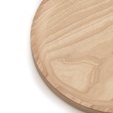 BEST plate - set of 3 circle ash plates in cold oil coating - Light Wood - Design : TU LAS 5