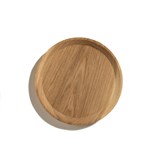BEST plate - set of 3 circle oak plates in warm oil coating - Light Wood - Design : TU LAS 3