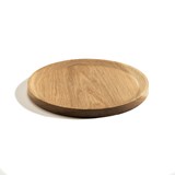BEST plate - set of 3 circle oak plates in warm oil coating - Light Wood - Design : TU LAS 2