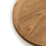 BEST plate - set of 3 circle oak plates in warm oil coating - Light Wood - Design : TU LAS 4