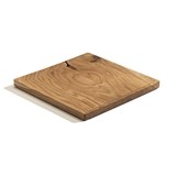 BEST plate - set of 3 square oak plates in warm oil coating - Light Wood - Design : TU LAS 4