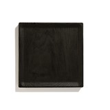 BEST plate - set of 3 square burned ash (black) plates 4