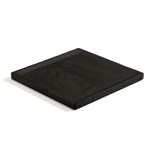 BEST plate - set of 3 square burned ash (black) plates 6