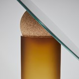 Miroir ASTRA 34 - Verre soufflé sablé - Jaune - Design : Clémence Birot 6