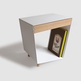 Side Table 12° - White with Drawer 4