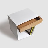 Side Table 12° - White with Drawer 6