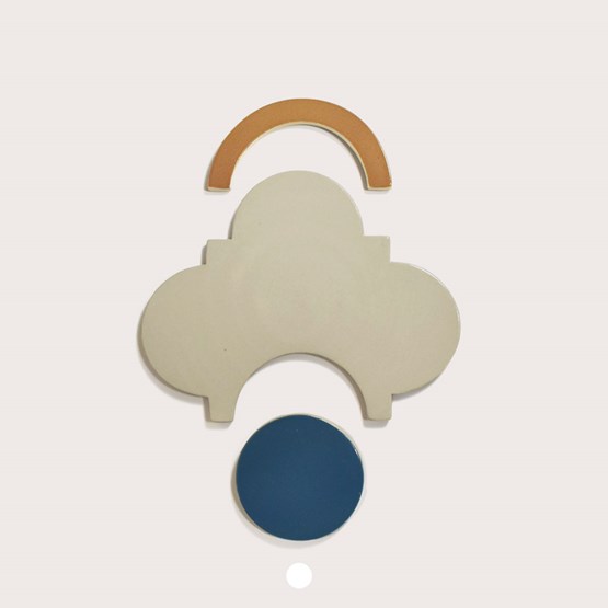 Dessous de plat CARO - Bleu/Jaune - Design : Piama