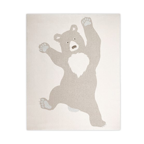 Tapis Bear - Fond beige - Design : Little Cabari