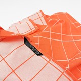 BLOCK WINDOW GRID capucine tea towel - STRUCTURE capsule collection - Orange - Design : KVP - Textile Design 2